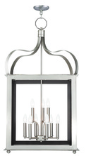  43180-91 - 6 Light + 3 Light Brushed Nickel Lantern