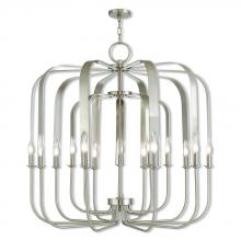  51949-91 - 15 Lt BN Foyer Chandelier