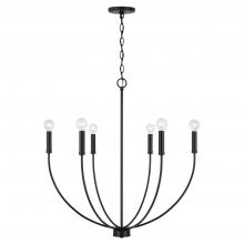 Capital Canada 452161MB - 6-Light Chandelier in Matte Black