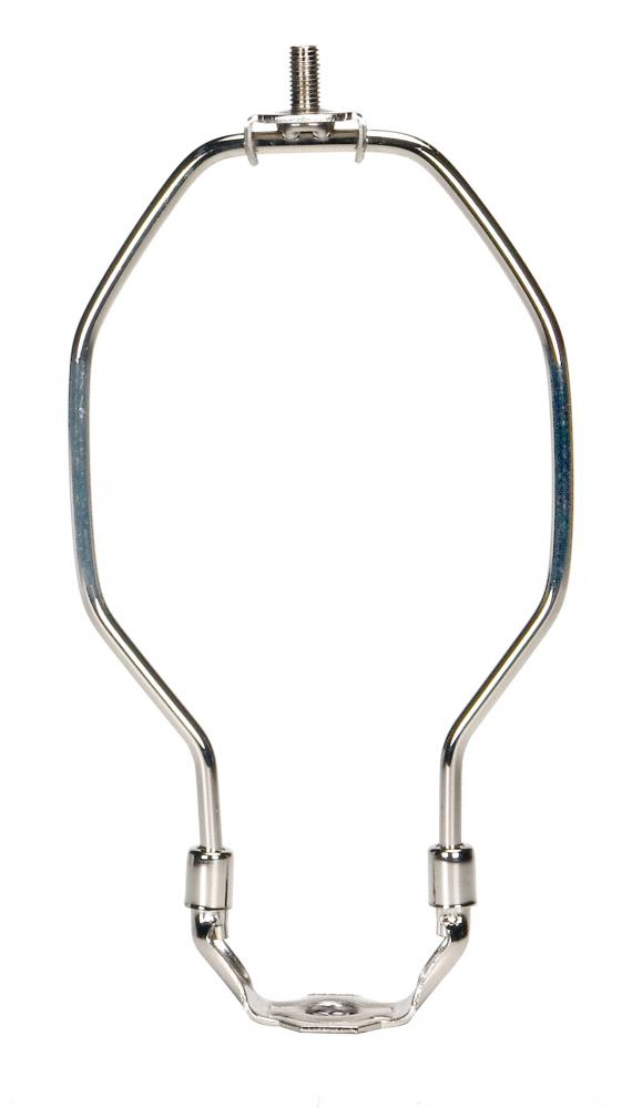 Light Duty Harp; Polished Nickel Finish; 7" Height; 1/8 IP Saddle; 1/4-27 Thread; 125 Carton