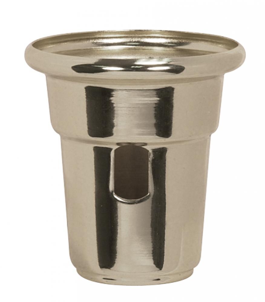 Heavy Duty Cup For Swing Arm Lamps; Nickel Finish; 2-1/2" Height; 2-1/4" Diameter