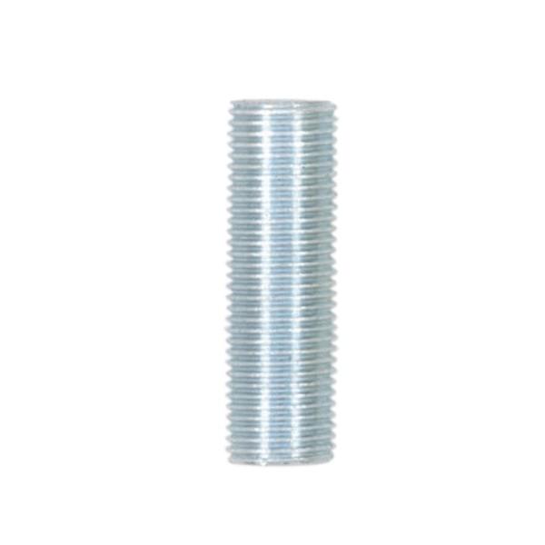 1/8 IP Steel Nipple; Zinc Plated; 1-1/8" Length; 3/8" Wide