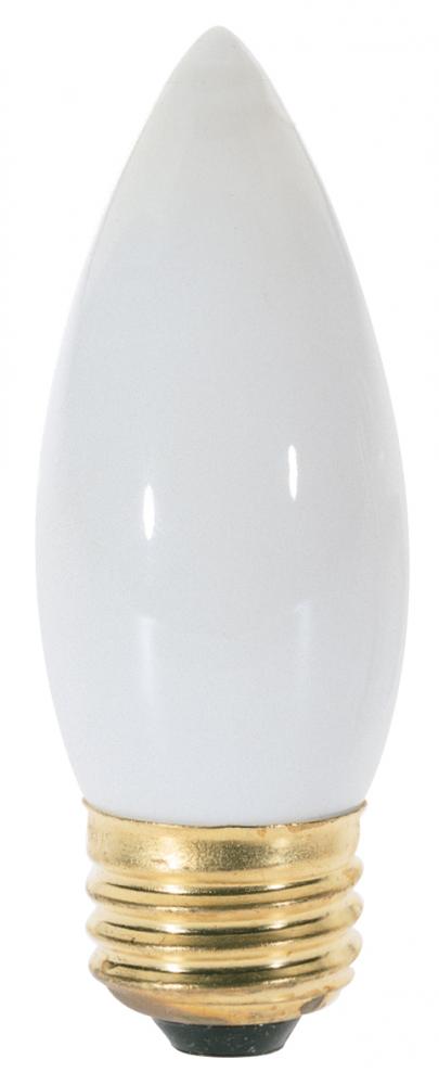 60 Watt B11 Incandescent; White; 2500 Average rated hours; 550 Lumens; Medium base; 130 Volt; 2-Card