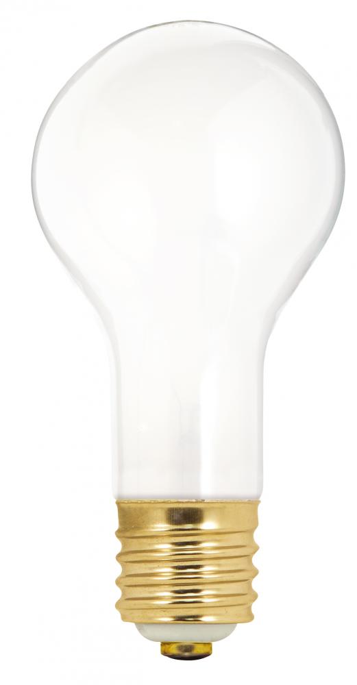 50/100/150 Watt PS25 Incandescent; Frost; 2000 Average rated hours; Mogul base; 120 Volt