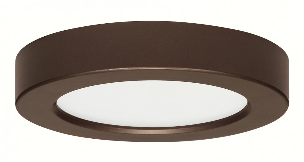 Blink - 10.5W- 5.5" Surface Mount LED - 3000K- Round Shape - Bronze Finish - 120V
