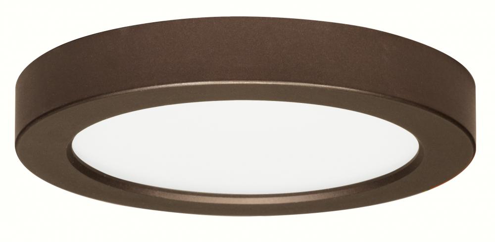 Blink - 13.5W- 7" Surface Mount LED - 3000K- Round Shape - Bronze Finish - 120V