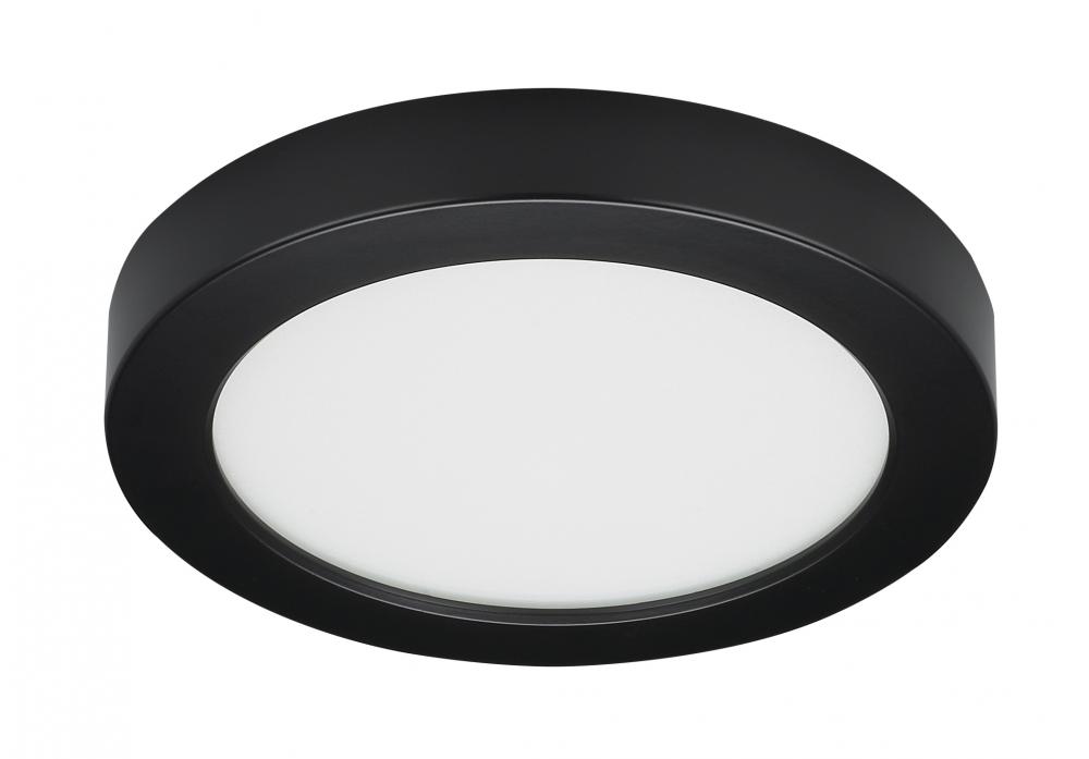 Blink - 13.5W- 7" Surface Mount LED - 3000K- Round Shape - Black Finish - 120V