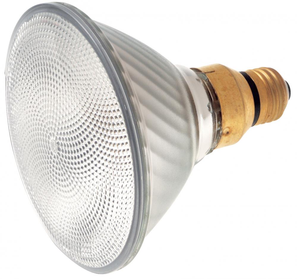 60 Watt; Halogen; PAR38; Clear; 1500 Average rated hours; 1090 Lumens; Medium Skirted base; 120 Volt