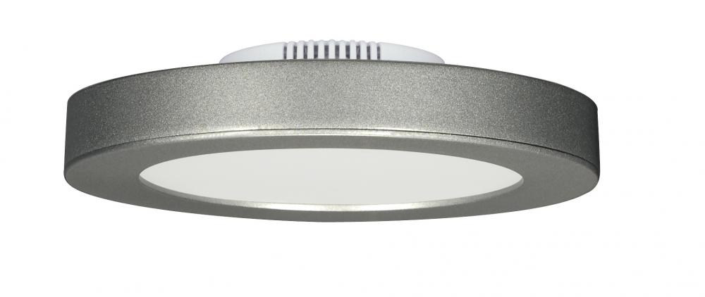 13.5 watt; 7" Flush Mount LED Fixture; 3000K; Satin Nickel; 120 volts