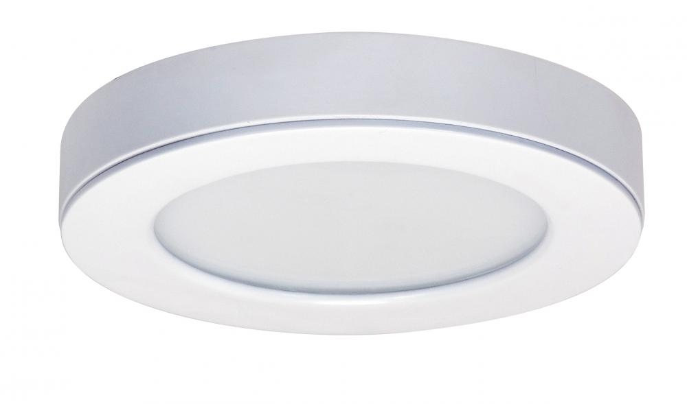 13.5 watt; 7" Flush Mount LED Fixture; 3000K; Square Shape; White Finish; 120 volts; 90CRI