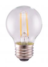 Satco Products Inc. S12102 - 5.5 Watt G16 1/2 LED; Clear; Medium base; 2700K; 500 Lumens; 120 Volt