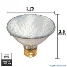 Satco Products Inc. S2237 - 60 Watt; Halogen; PAR30; Clear; 1500 Average rated hours; 1090 Lumens; Medium base; 120 Volt