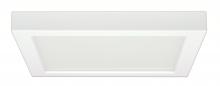 Satco Products Inc. S9340 - 18.5 watt; 9" Flush Mount LED Fixture; 2700K; Square Shape; White Finish; 120 volts
