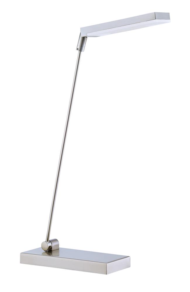 LEXX series 15 in. Satin Nickel LED Task Lamp