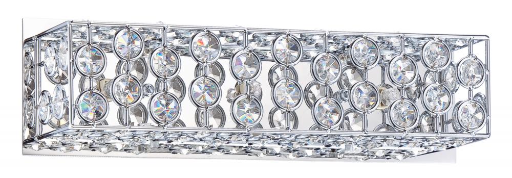 PALAZZO series 3-Light Chrome Bath Light