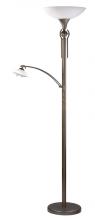 Kendal TC4030-ORB - ASTRAL series 71 in. Oil Rubbed Bronze Torchiere Floor Lamp with Reading Light