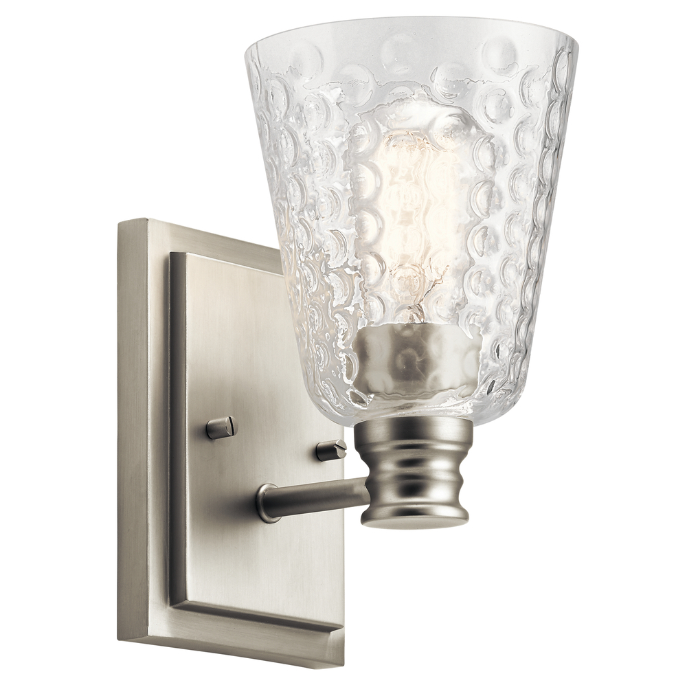 Nadine 1 Light Wall Sconce Brushed Nickel