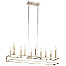 Kichler 44110PN - Finet™ 10 Light Linear Chandelier Polished Nickel