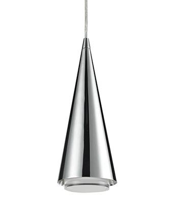 LED Pendant, Simple Elegant Conical Shaped Design with Clear Bottom Diffuser