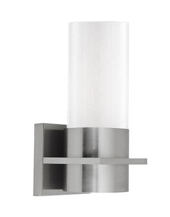 Single LED Lamp Wall Sconce with Cylinder Glass