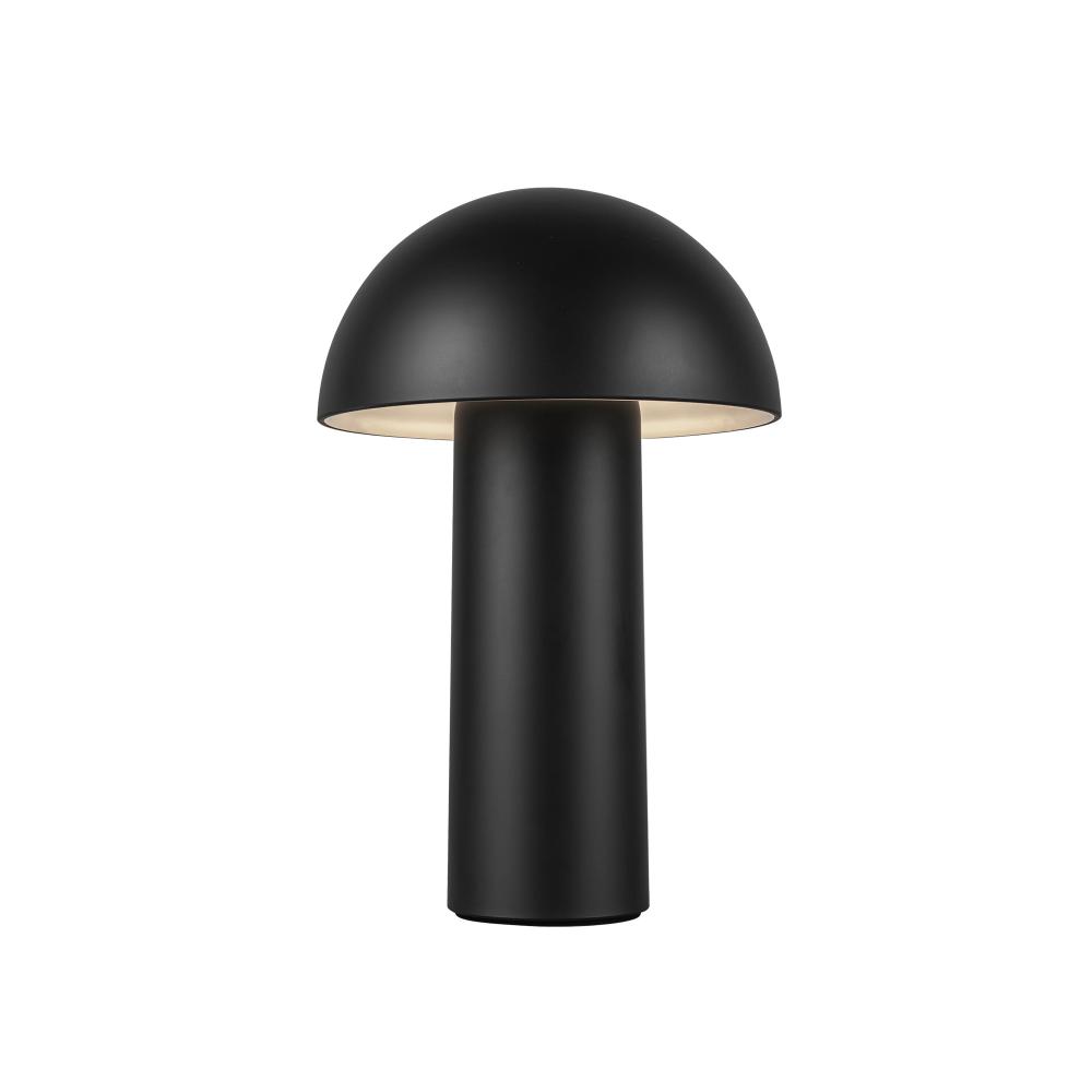 Setas 6-in Black LED Table Lamp