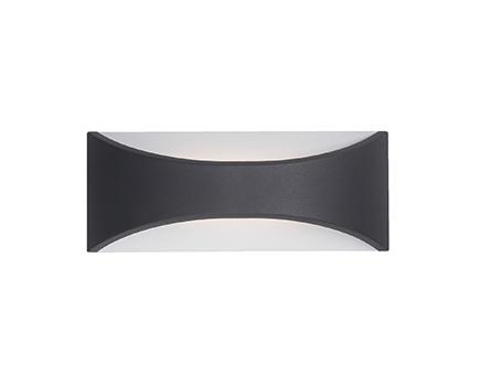LED Exterior Wall Sconce with Relaxed Arch Design