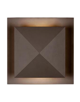 Square LED Pyramid Shaped Wall Sconce