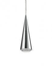 Kuzco Lighting Inc 401208CH-LED - LED Pendant, Simple Elegant Conical Shaped Design with Clear Bottom Diffuser