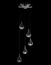 Kuzco Lighting Inc 439115 - Five Lamp Drop Glass Pendant with Crystals