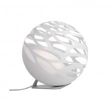 Kuzco Lighting Inc FL2514-WH - LED Floor Lamp with Organic Shaped Laser Cut Metal Sphere Shade