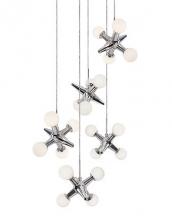 Kuzco Lighting Inc MP51005-CH - Round LED Multi-Pendant with Five Unique Jax Pendants