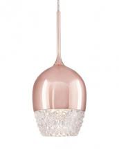 Kuzco Lighting Inc PD12803-RG - Elegant Single LED Pendant with Downward Wine Glass Shaped Design