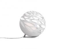 Kuzco Lighting Inc TL2507-WH - Single LED Table Lamp with Organic Shaped Laser Cut Metal Sphere Shades