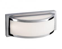 Kuzco Lighting Inc WS13310-CH - Simplistic LED Wall Scone with Curved White Acrylic