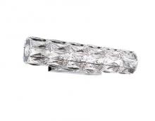 Kuzco Lighting Inc WS7818 - Cylinder Shaped LED Wall Sconce with Exquisite Diamond Cut Clear Crystals
