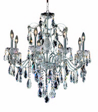 Elegant 2016D26C/EC - St. Francis 8 light Chrome Chandelier Clear Elegant Cut Crystal