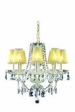 Elegant 7838D20G/RC+SH - Princeton 8 light Gold Chandelier Clear Royal Cut Crystal