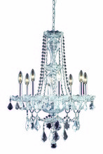 Elegant V7898D21C/RC - Giselle 8 light Chrome Chandelier Clear Royal Cut Crystal