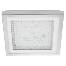 Eglo Canada 203688A - LED Ceiling Light w/ Chrome Finish & Iridescent Glass Shade w/  Clear Glass Stones
