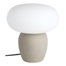 Eglo Canada 99824A - 1 LT Table Lamp w/ a Light Brown Ceramic Base & White Opal Glass Shade