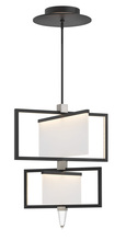  32506BLK - Medium Adjustable Two Tier Chandelier